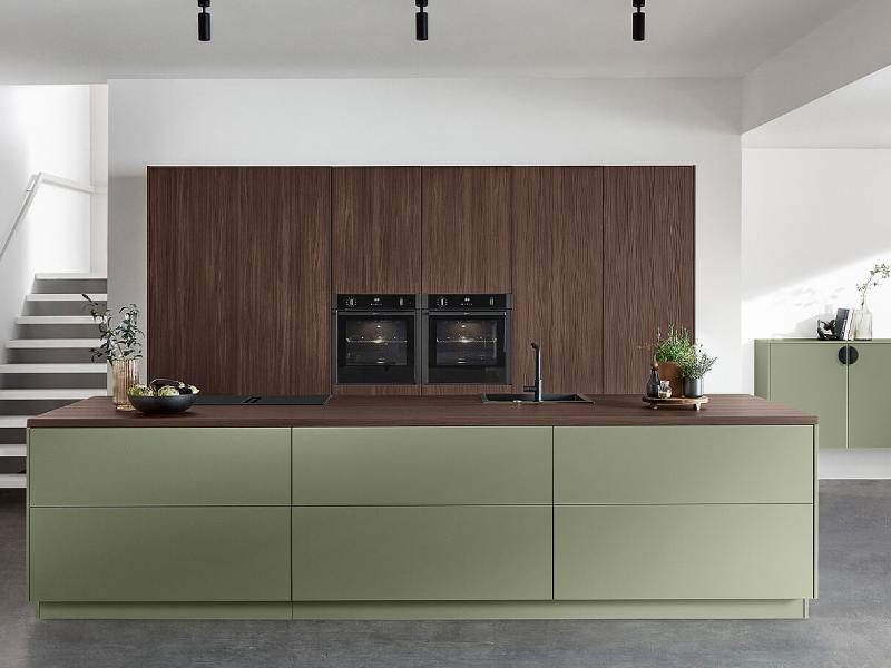 مدل کابینت ام دی اف سبز قهوه ای