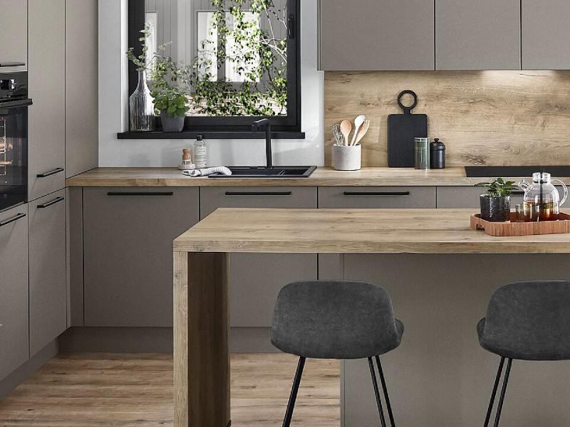 مدل کابینت ام دی اف قهوه ای ساده