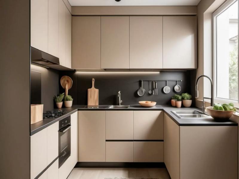 کابینت ام دی اف قهوه ای