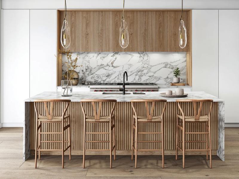 مدل کابینت مدرن قهوه ای